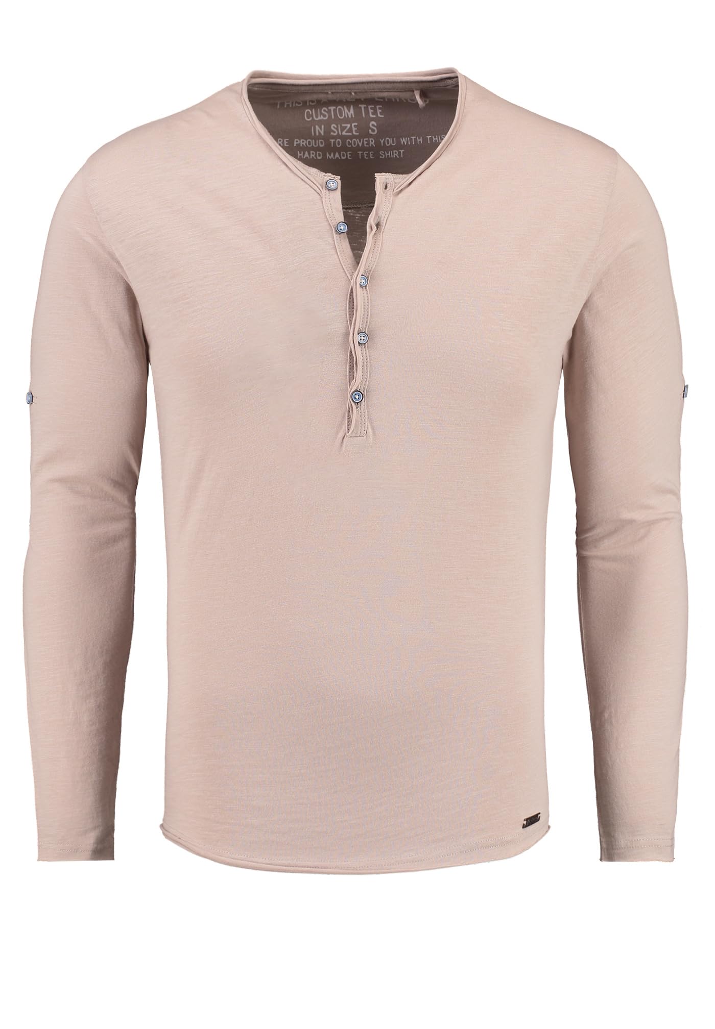 Key Largo Herren Ginger Button T-Shirt