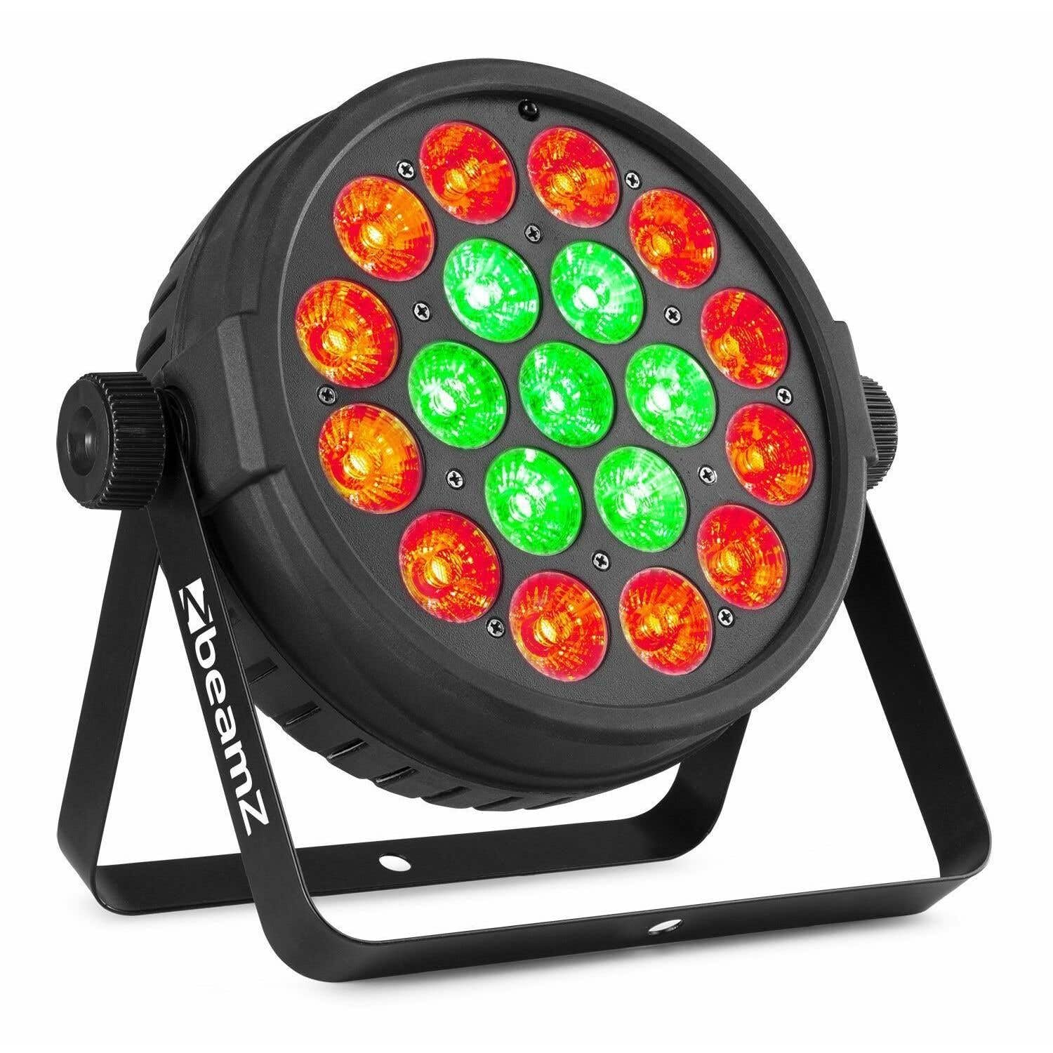 RGBW-LED-PAR - BeamZ BT410 PAR-Leuchte mit 19x 10-Watt-RGBW-LEDs - 2 Segmente - inklusive Fernbedienung - Schwarz