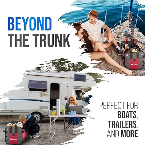 Miniatura 7 de Organizador de maletero de automóvil Starling's - Organizador de carga ajustable para SUV.