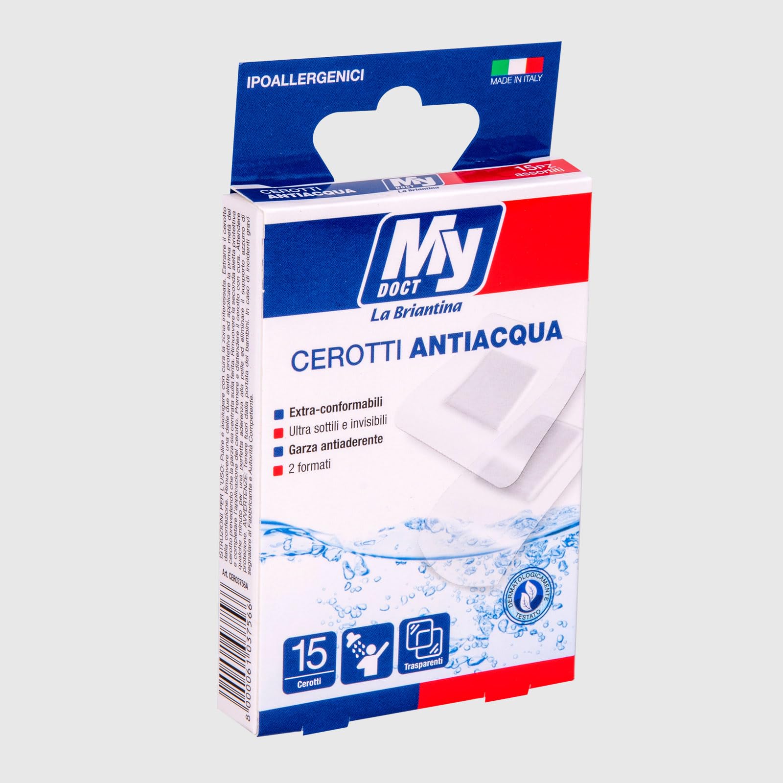 BURGEON 2 PCS Benda Trasparente Ipereabile,15c*2 Cerotti Elastici di Fissaggio, per Doccia