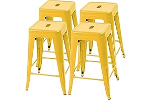 Furmax Yellow Bar Stools: The Perfect Addition to Your Kitchen or Patio