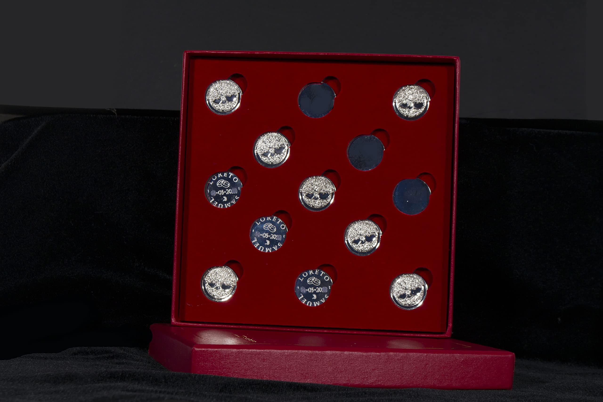 Arras de la Vida © Personalizadas para Bodas y 25 Aniversario con Fecha Nombres en Cada Arra en su Reverso