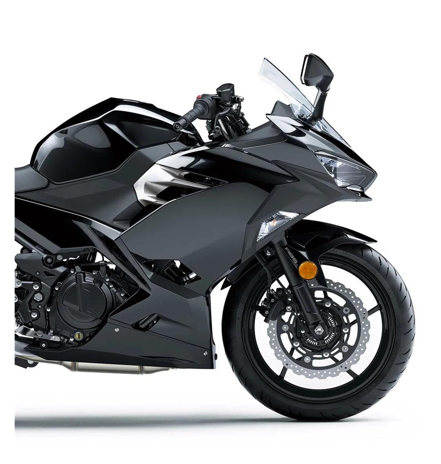 Guardabarros Motocicleta para Kawasaki Ninja400 para Z400 Ninja-400 Z-400 2018-2023 Carenados Guardabarros Fibra Carbono Accesorios Motocicleta Guardabarros Delantero Guardabarros