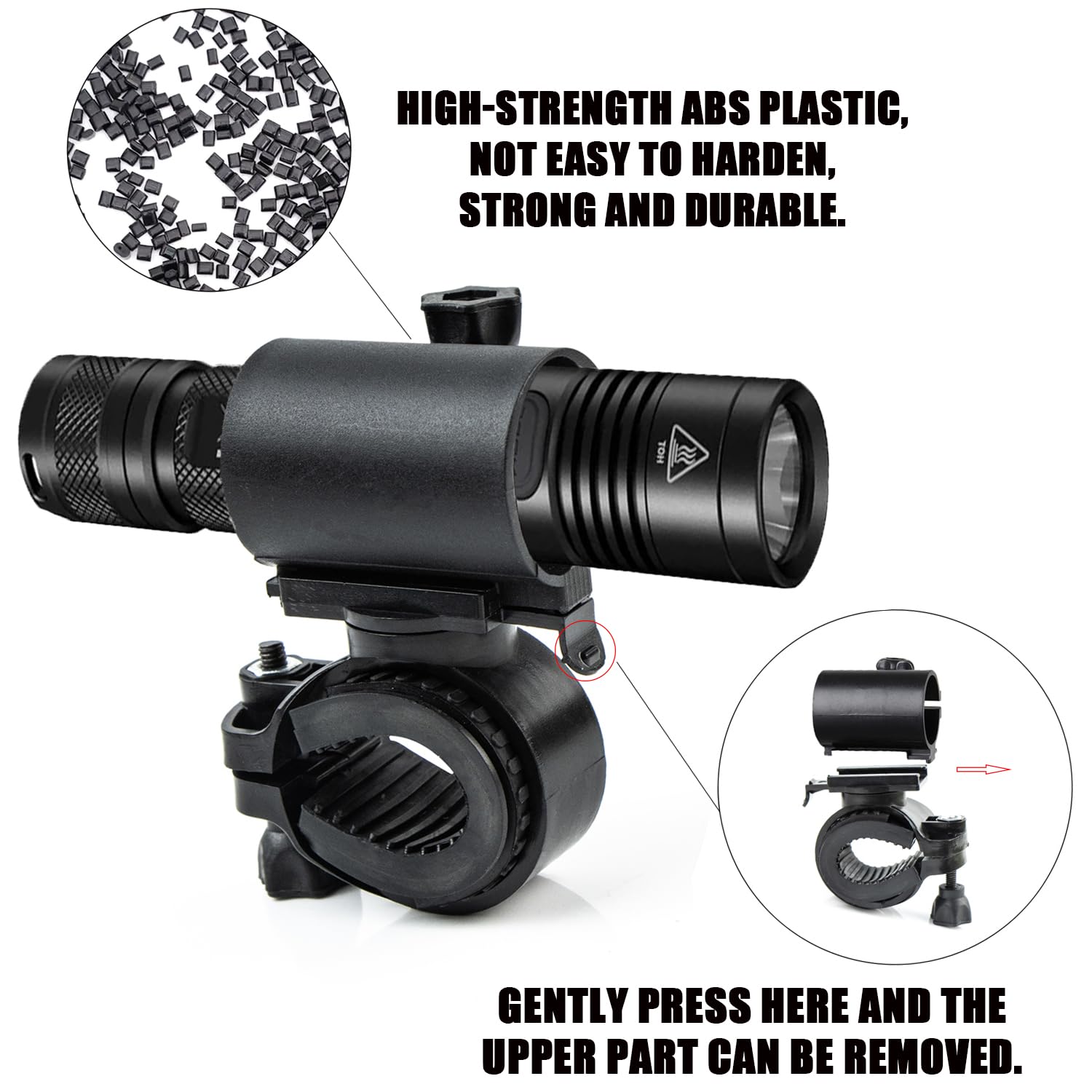Xiruiubao Lot De 2 Supports Lampe Vélo 360° Rotatifs – Pince LED Universelle Pour Guidon