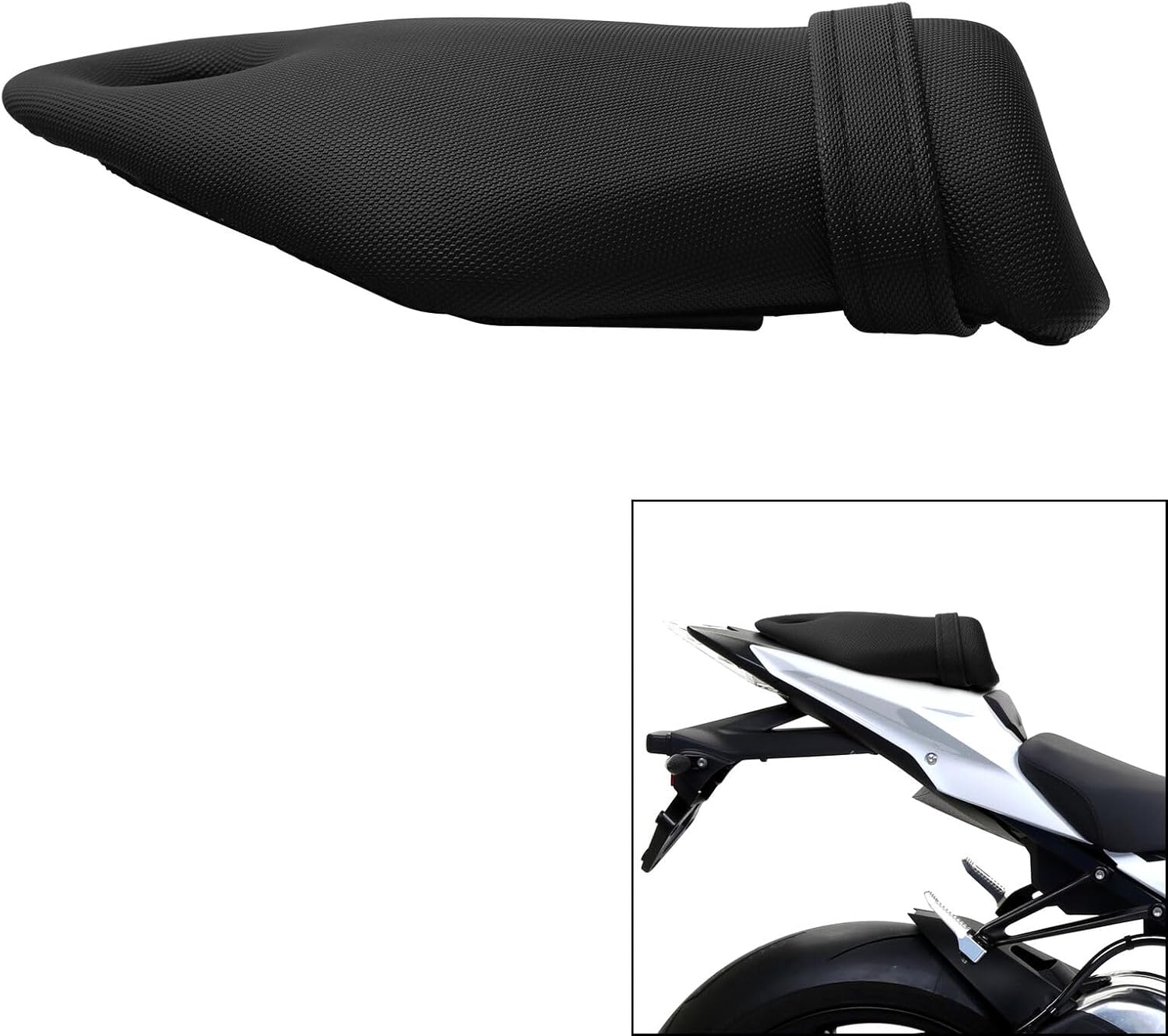 TCMT Rear Passenger Pillion Seat Fit For BMW S1000RR 09-18 S1000R 14-20 HP4 12-14 Replace For 77348549541/52538534345/52538551153