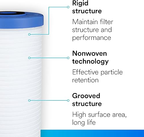 Miniatura 4 de Repuesto de filtro de agua de 3M Aqua-Pure para la casa gran diámetro modelo AP810-2 Blanco 1