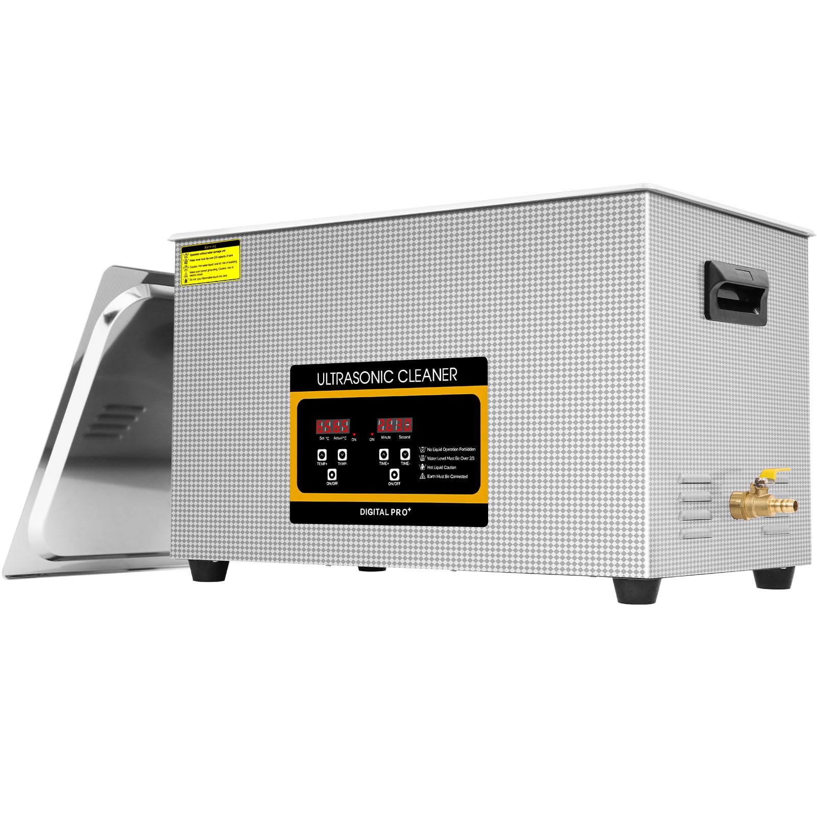 30L Limpiador Ultrasonidos Profesional,Máquina de Ultrasonido con Temporizador Digital Temperatura Ajustable Adecuado para limpiar dentaduras postizas, instrumental de Laboratorio, Relojes