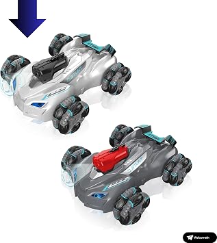 Toy 2.4GHz Full Function 1080P HD Camera with Remote Control Connectable to Phone 4x4 Acrobat Car (White)
