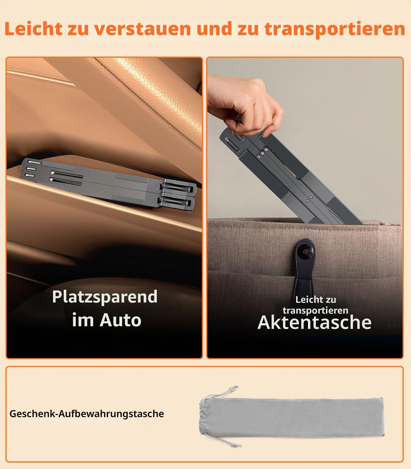 Auto-Laptophalterung, Lenkradablage, höhenverstellbar, Auto-Schreibtisch für Laptop, Computer, Tablet, faltbarer tragbarer Schoß-Laptop-Ständer für Auto, Fahrzeug, Arbeitsplatz, Zubehör, LKW