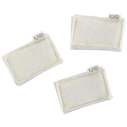 Casabella Kind Plant-Based Scrubber Spounge, Natural/Black