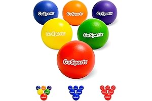 GoSports Soft Playground Dodgeballs No Sting for Kids (6 Pack)