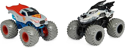 Miniatura 4 de Monster Jam, Camiones monstruo fundidos a presión oficiales de Batman vs Superman que cambian de color, escala 164