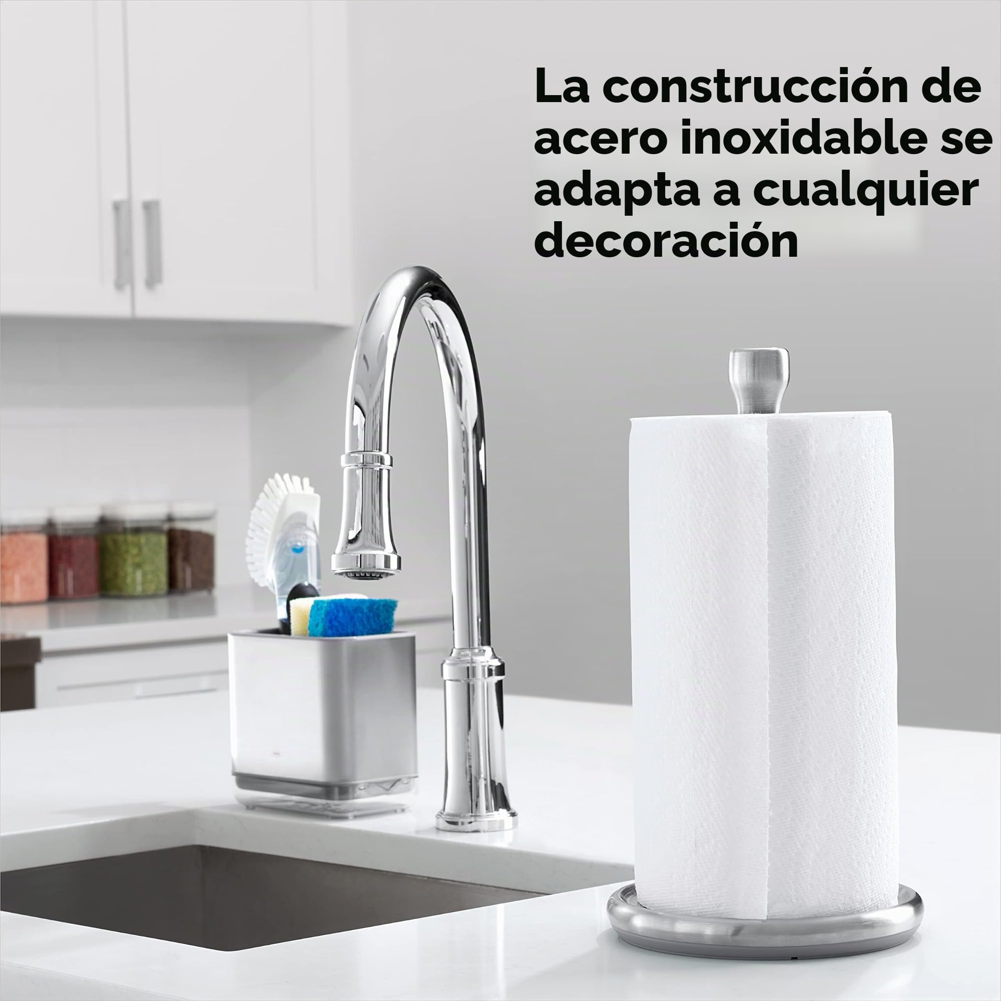 OXO Good Grips - Toallero de Papel Estable, Color Gris, Talla única