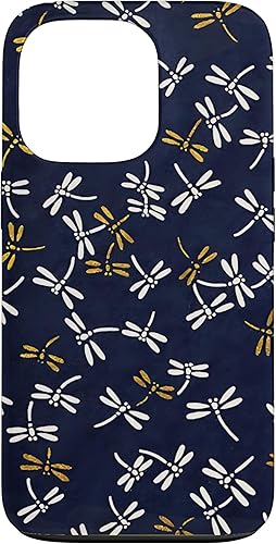 Funda japonesa Tombo Akitsu con patrón de libélulas para iPhone 13 Pro