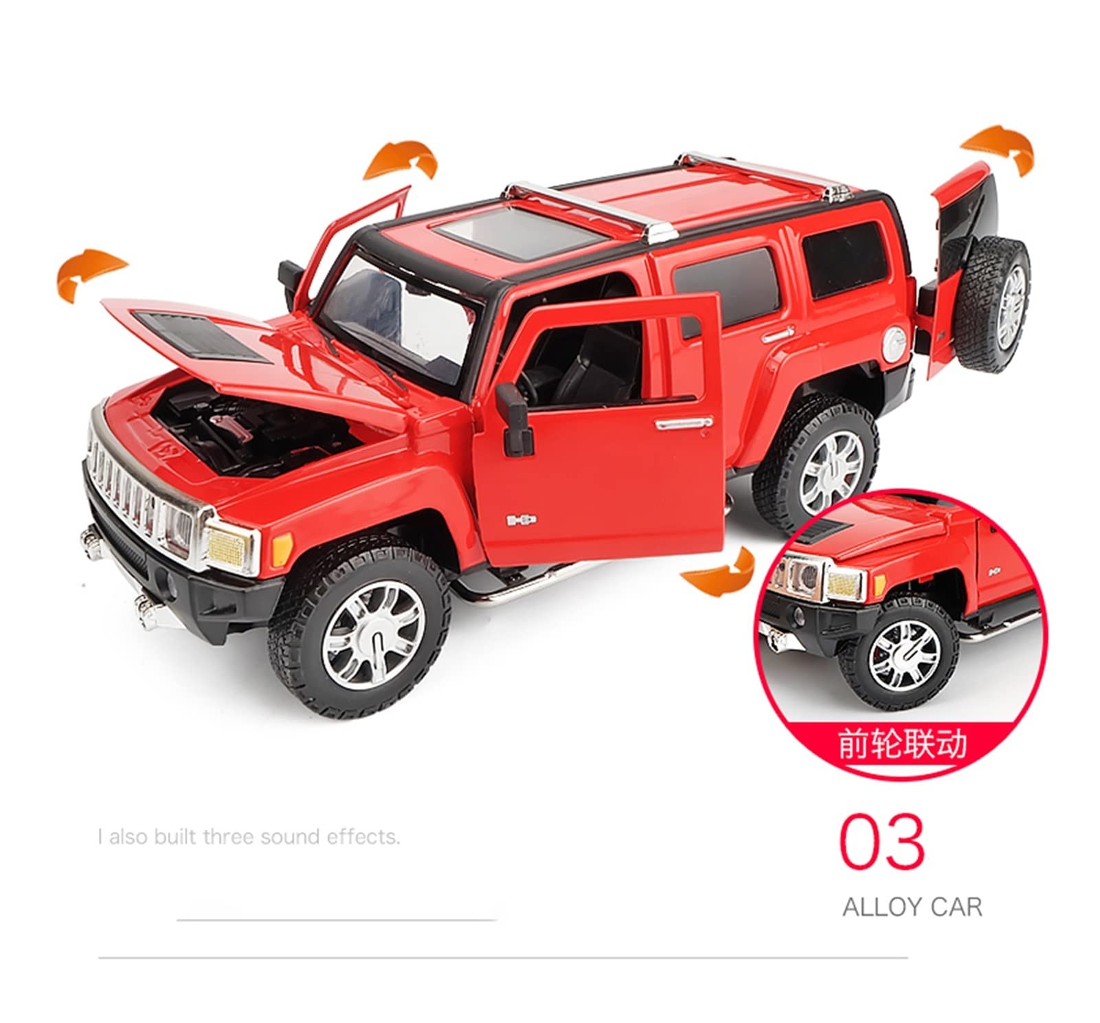 Amazon.co.jp: ミニカー スケールモデルカー 1/24 ハマー H3 スケール