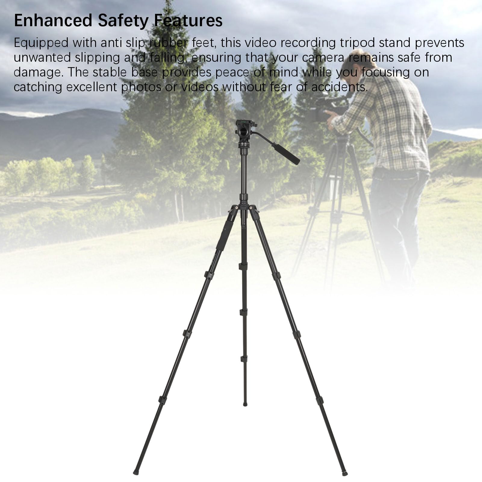 Irfora Trépied pour Appareil Photo, Hauteur Réglable, Aluminium Durable