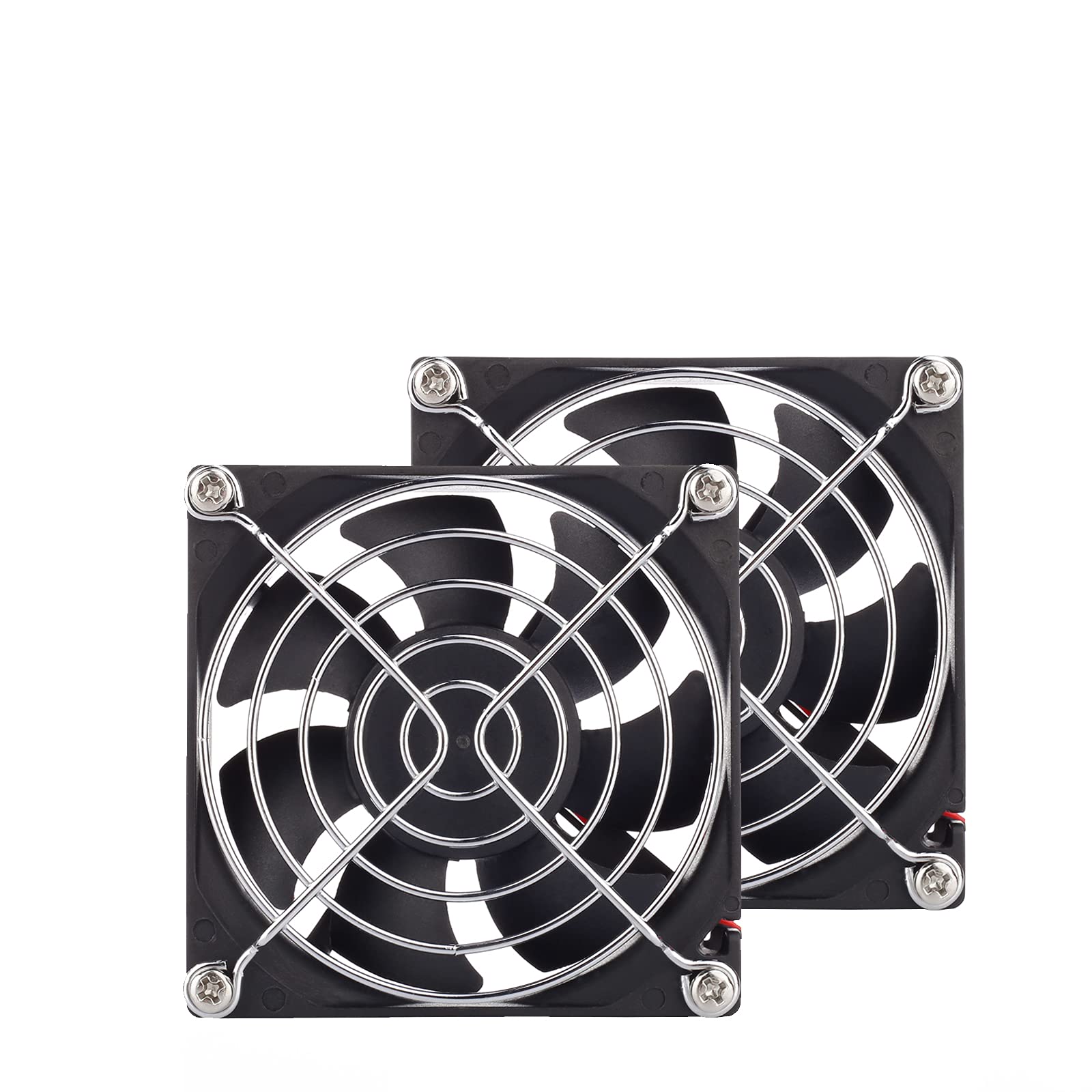 USB Cabinet Cooling Fans - 80MM Quiet Fan System With Speed Control For Home Theater & AV Cabinets (2 Pack)