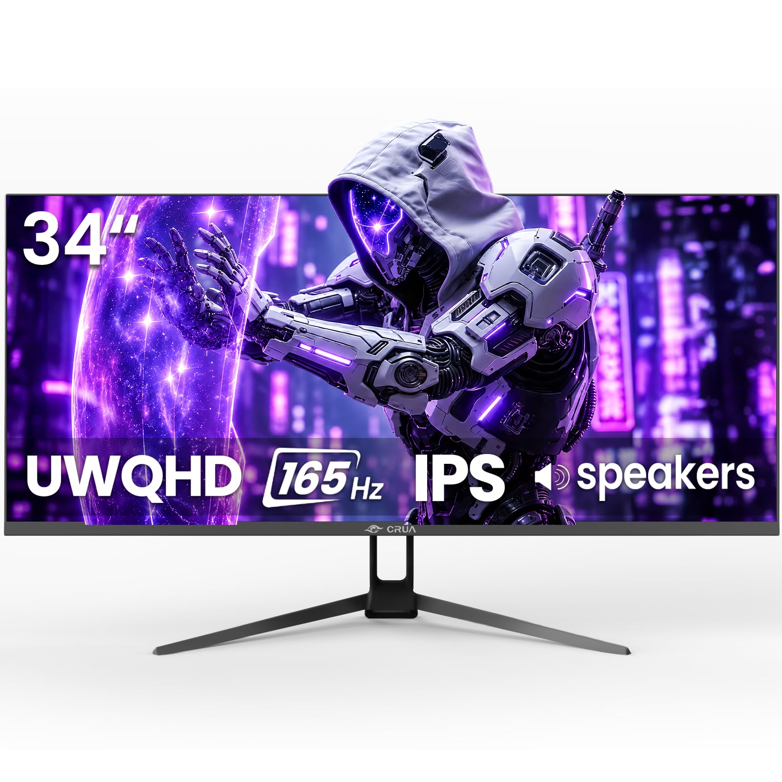 CRUA 34インチ 曲面ウルトラワイドモニター 165Hz UWQHD Amazon.com: CRUA 34 Inch 165Hz UWQHD IPS Ultrawide Gaming Monitor