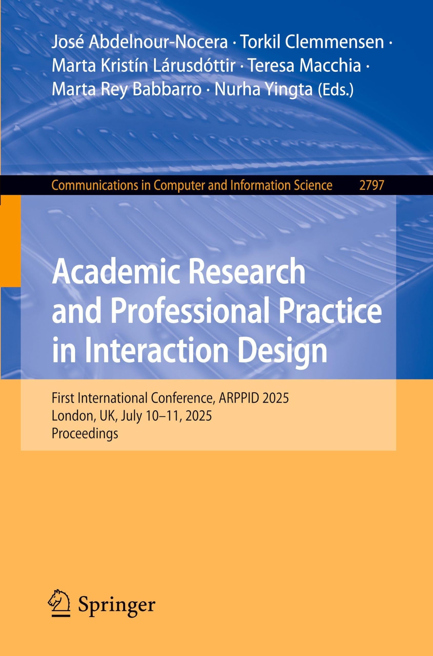 Academic Research and Professional Practice in Interaction Design: First International Conference, ARPPID 2025, London, UK, July 10–11, 2025, ... in Computer and Information Science, 2797)