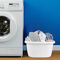 Vista 2 de Obston Sartén para lavabo de 18 cuartos de galón, color blanco