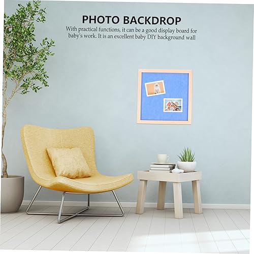 Miniatura 8 de TEHAUX Tablero de mensajes con marco de madera, tablero de anuncios autoadhesivo, tablero de fotos de fieltro, tablero de corcho enmarcado, tablero