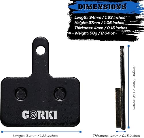 Miniatura 2 de 2 pares de pastillas de freno para TRP Tektro Shimano Deore Br-M575 M525 M515 T615 T675 M505 M495 M486 M485 M475 M465 M447 M446 M445 M416 M46 39 EU