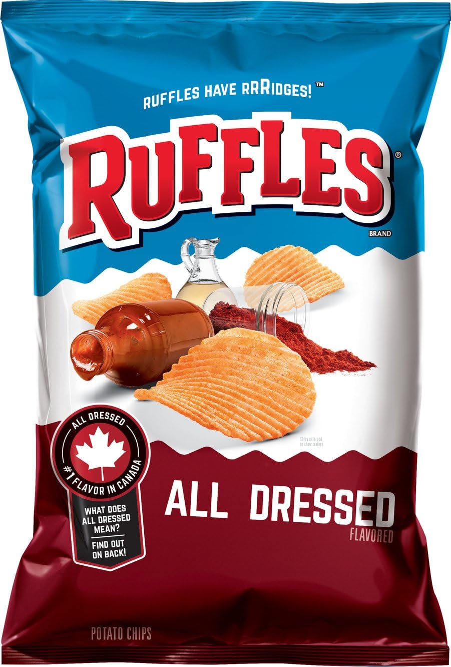 All Dressed Ridged Potato Chips, 8.5 Ounce
