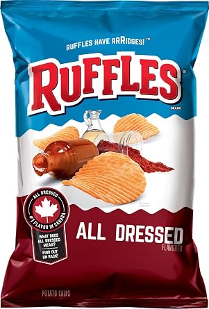 Ruffles All Dressed Ridged Potato Chips, 8.5 Ounce
