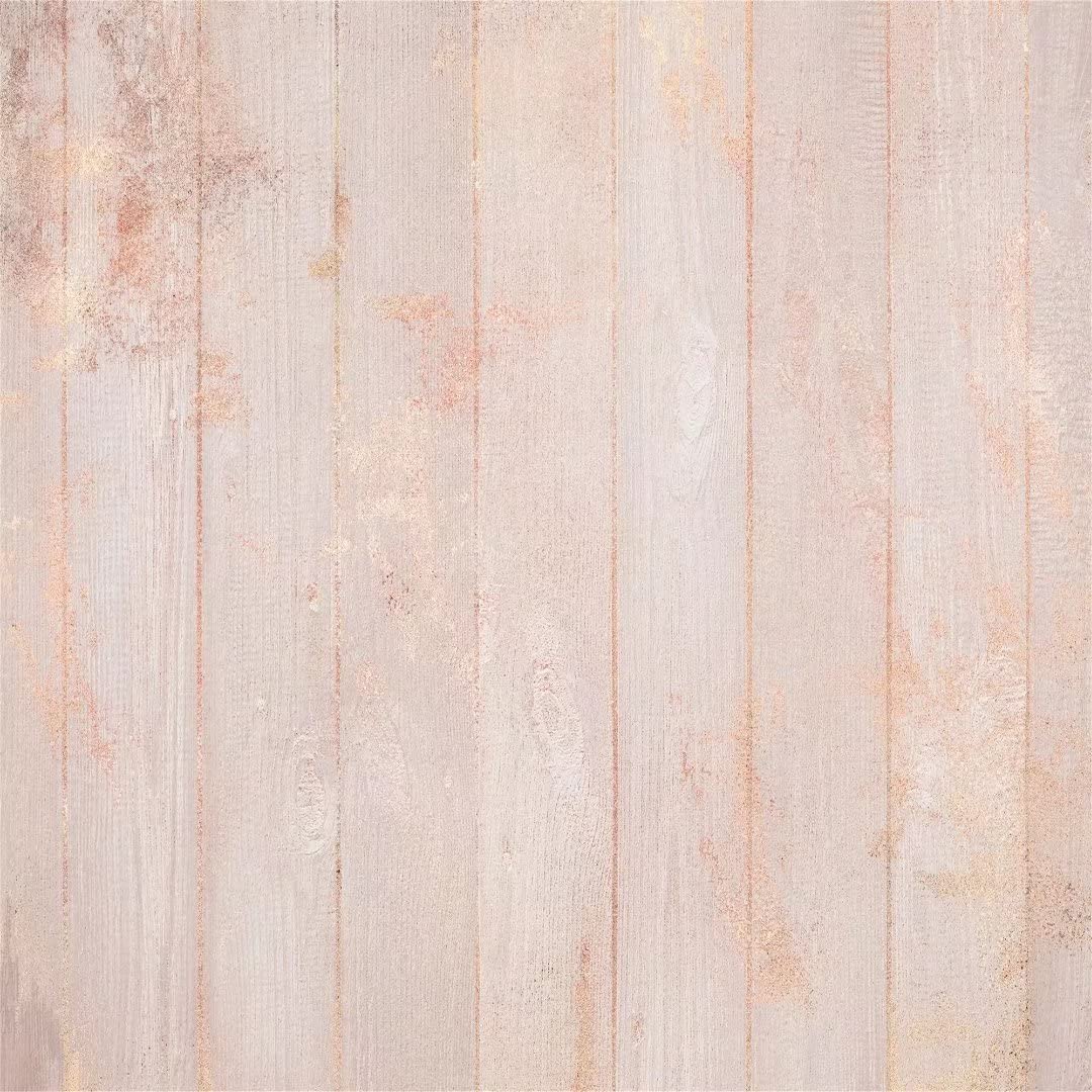 BELECO 6x6ft Soft Fabric Rose Gold Wooden Wall Background Pink Wood Backdrop Pastel Colored Wood Planks Backdrop for Birthday Party Decor Baby Girls