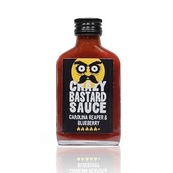 Crazy Bastard Carolina Reaper & Blueberry Hot Sauce- 100ml