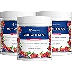 Gundry MD MCT Wellness Powder to Support Energy, Ketone Production and Brain Health, Keto Friendly, Sugar Free (90 Day Supply, Raspberry Medley)