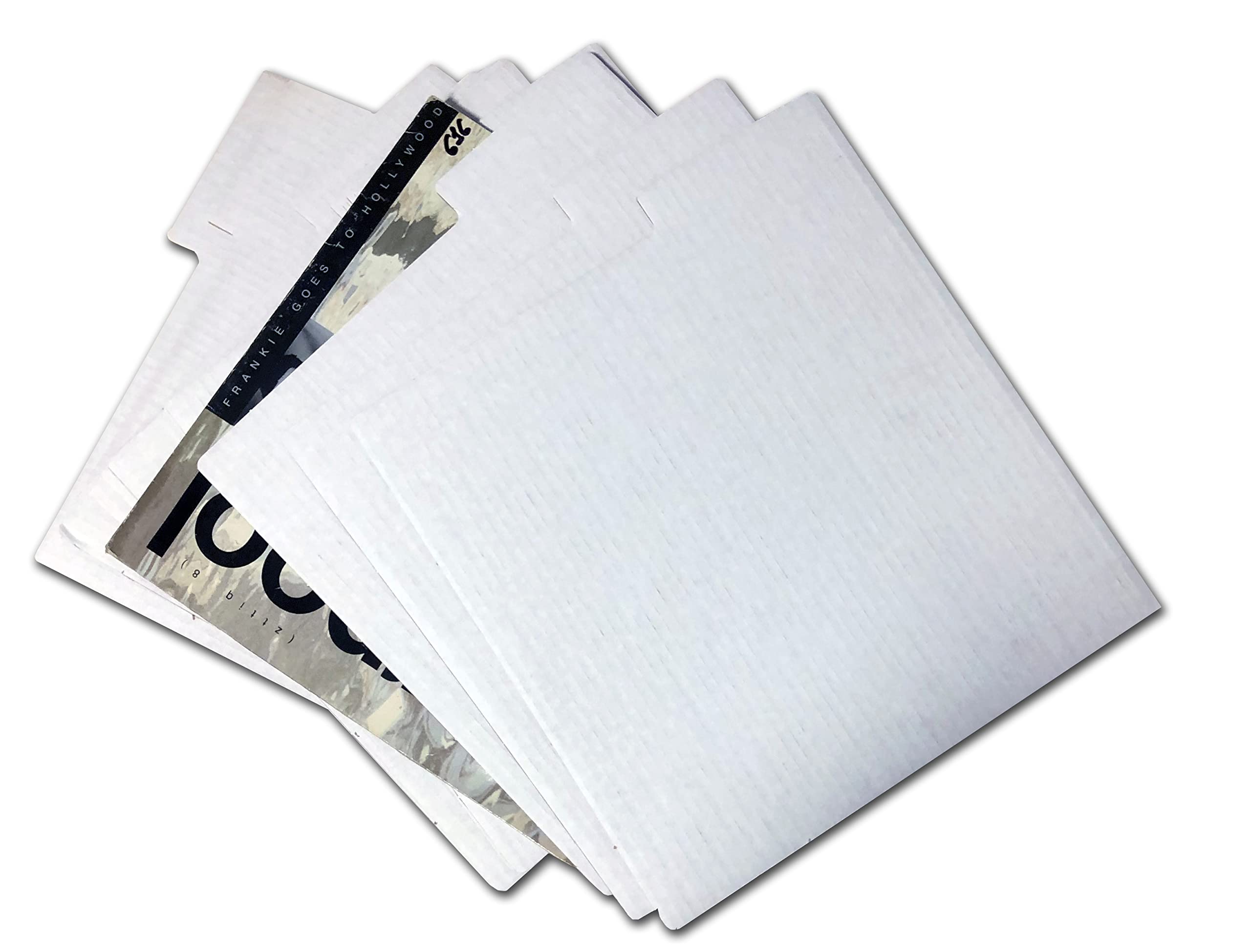 50 Divisores Básicos de Cartón Hueco para Discos de Vinilo LP - Ref.1840 | Organización eficiente y económica. Perfectos para clasificar tu colección de forma clara, ordenada y fácil de identificar.