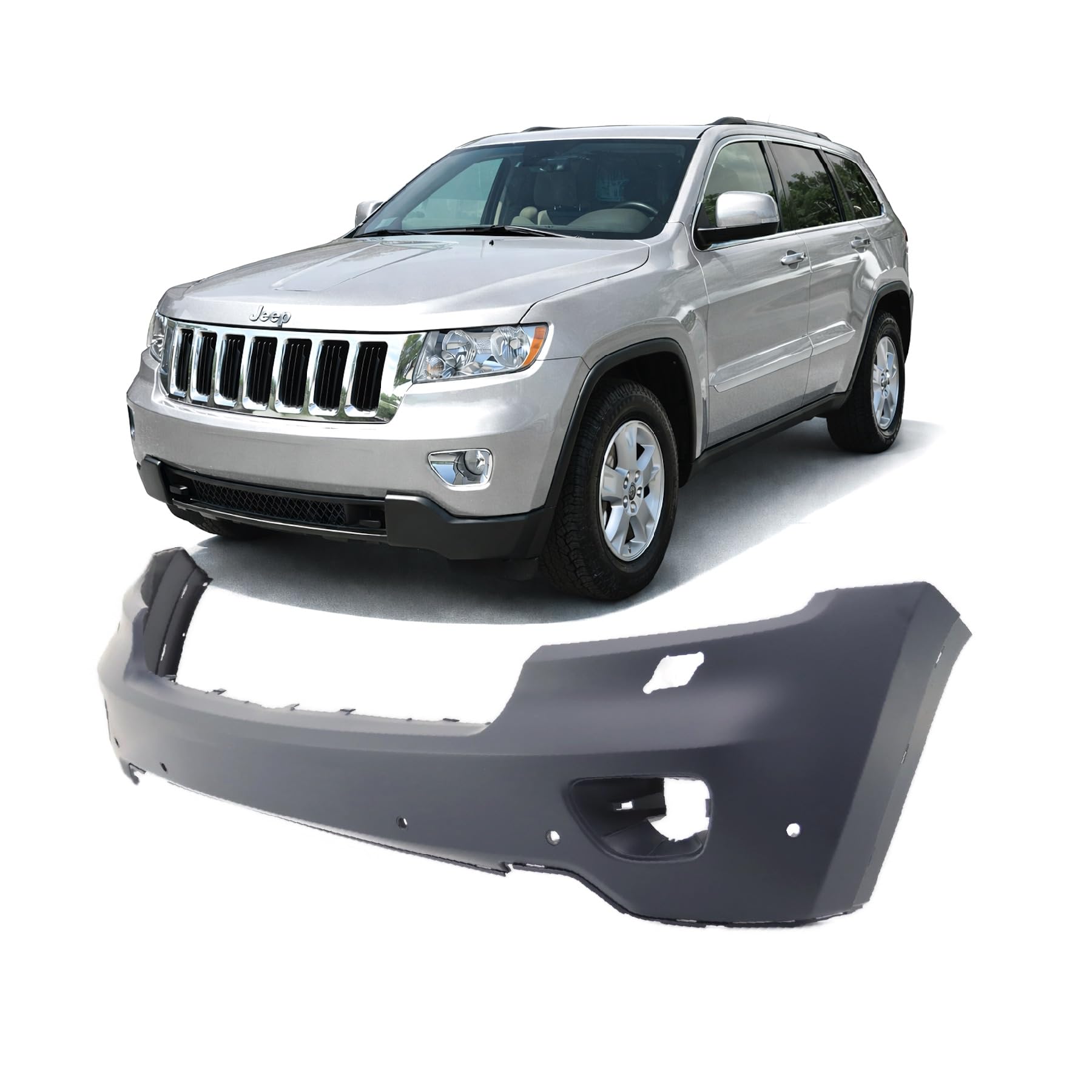 FitParts For Jeep Grand Cherokee 2011–2013 Front Upper Bumper Cover