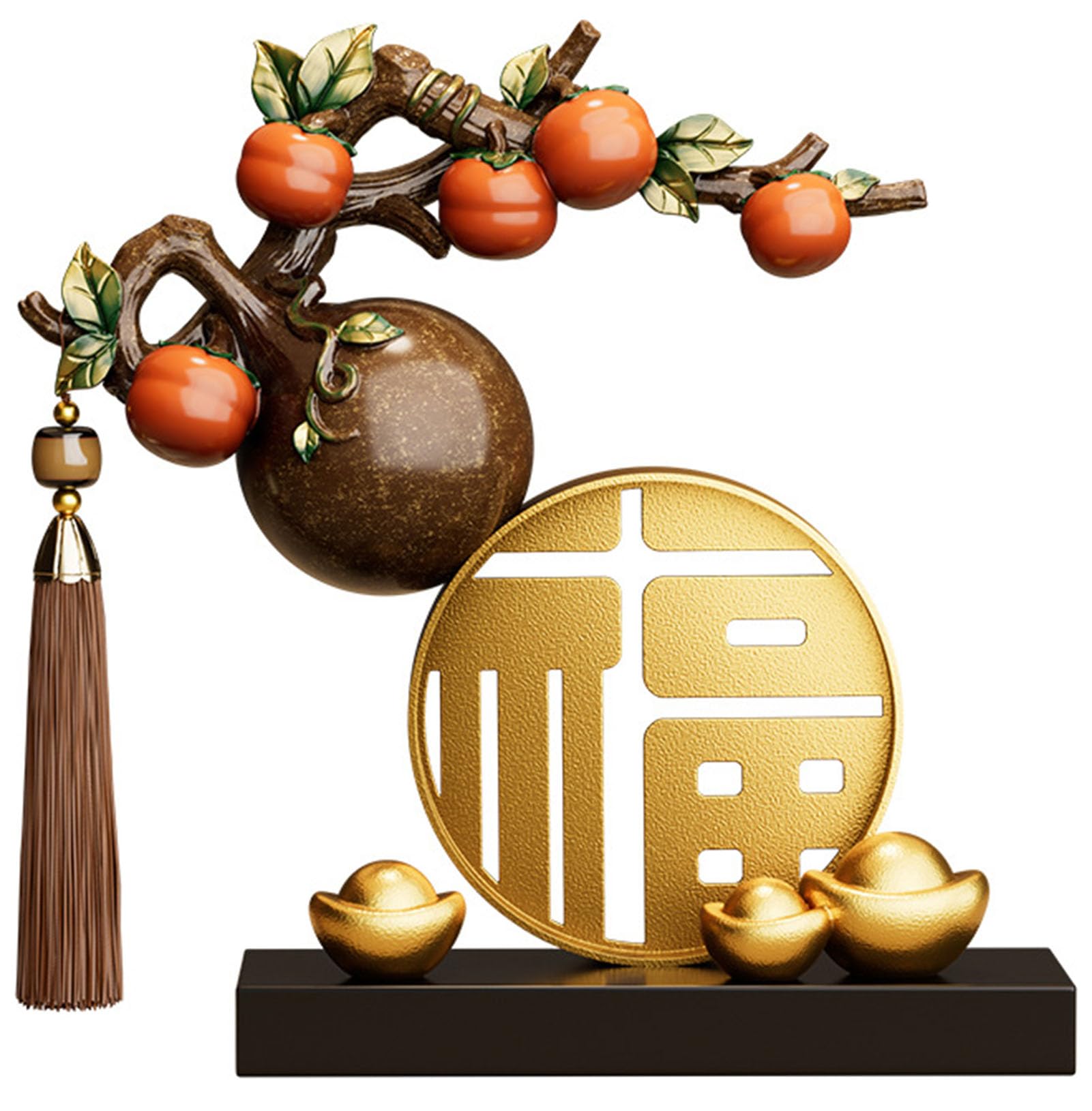Chinese Style Nafu Gourd Ornaments Resin Statue Home Living Room Wine