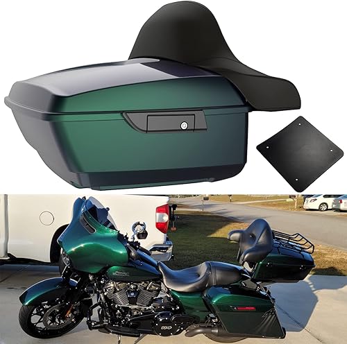 Harley Tour Pack Snake Venom King Tour Pack, caja de cola de equipaje grande, paquete de viaje de motocicleta apto para Harley Touring 1997+,