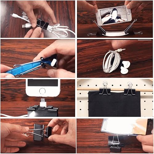 Miniatura 5 de Paquete de 48 clips grandes para carpeta de oficina y hogar de 1.6 pulgadas