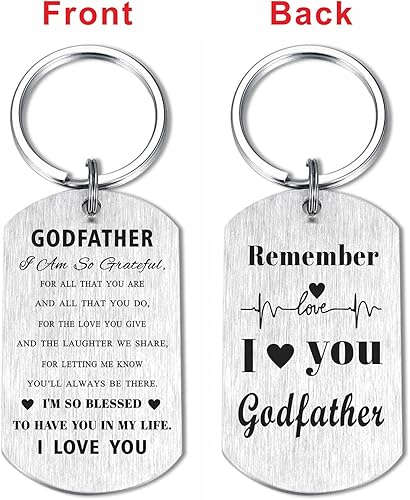 Miniatura 2 de Regalos para padrino Llavero de padrino de ahijado Regalo de Navidad para el Día del Padre para Dios Padre