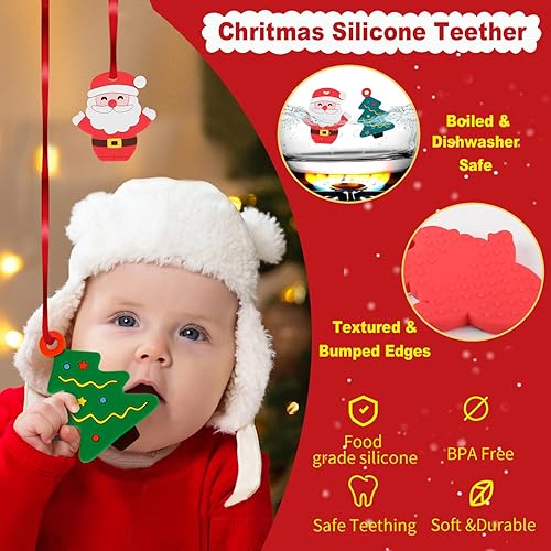 Miniatura 5 de Juguetes Montessori 8 en 1 para bebés de 6 a 12 meses, juego de juguetes sensoriales con bloques de construcción apilables, juguete de dentición de