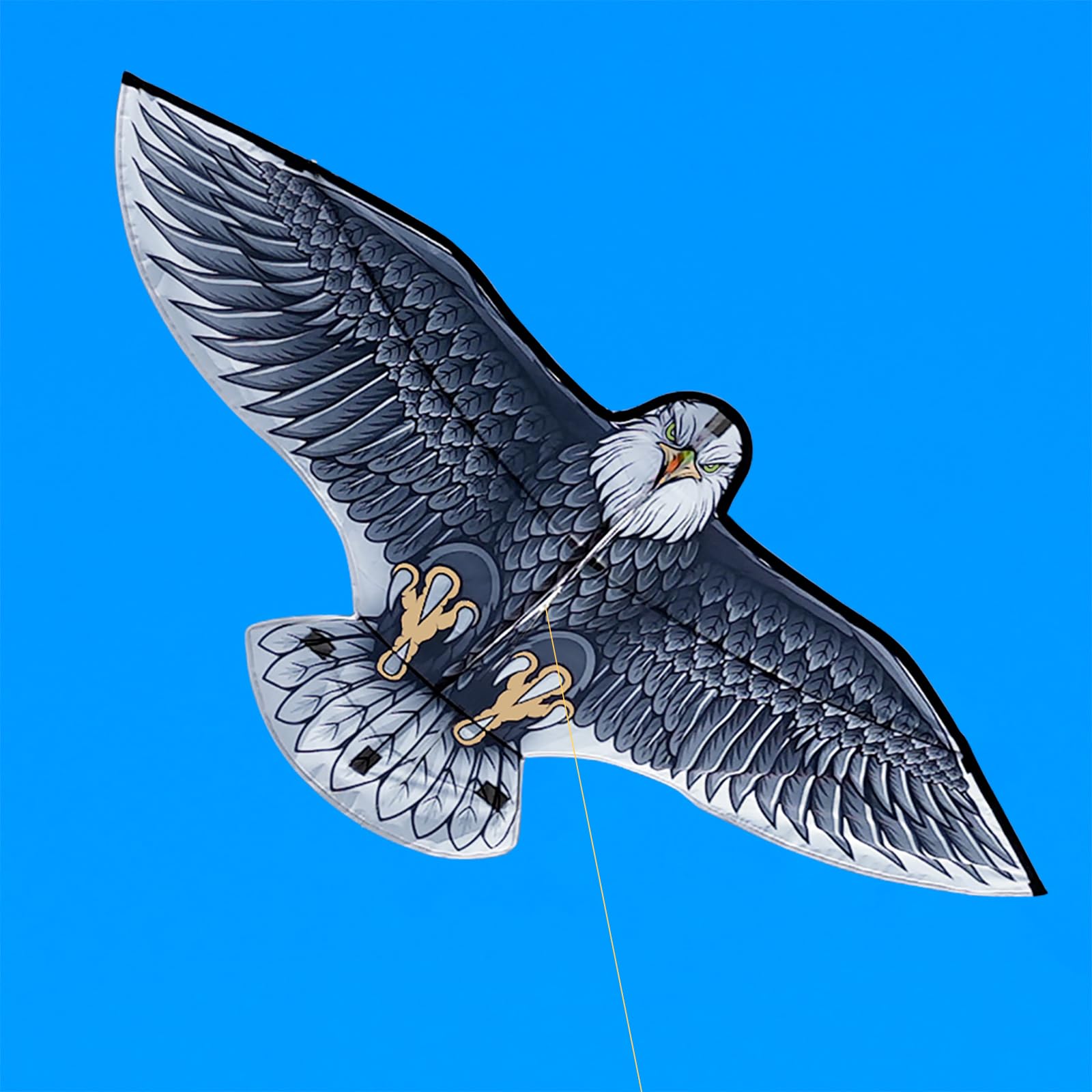 SGftre Cerf-volant aigle, jolie couleur, cadre plus solide, grand cerf-volant aigle pour filles et enfants, facile à assembler, parfait pour les vacances à la plage, comprend une ficelle de