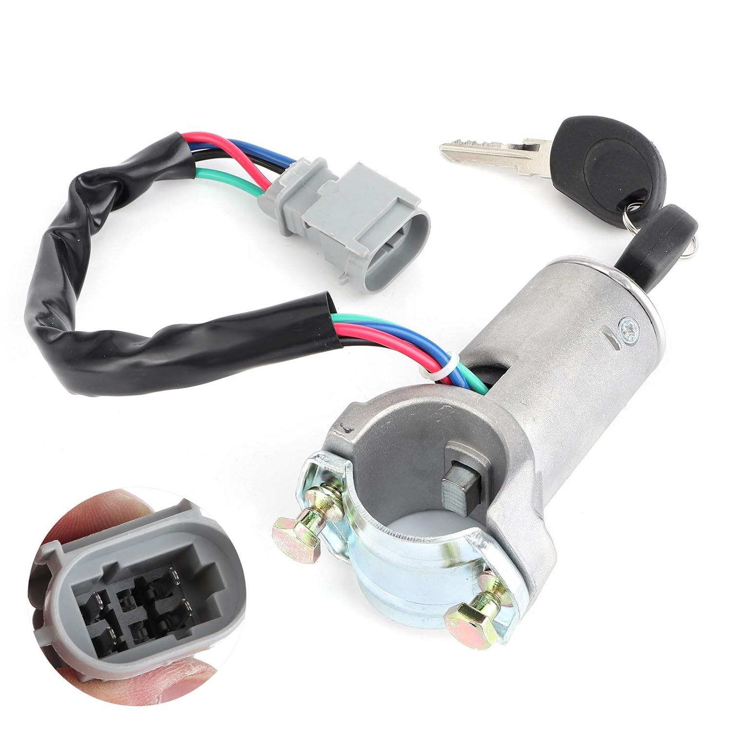 Ignition Switch with Key, Ignition Lock Cylinder Ignition Lock Cylinder with Key 2992551 with 2 Keys Aluminum Alloy for Daily 1999‑2006