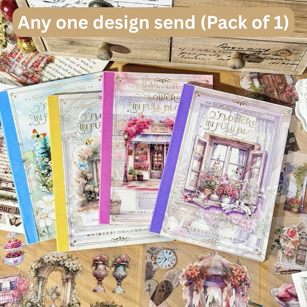 Vintage Flower Stickers - Journal & Scrapbook Decor -2
