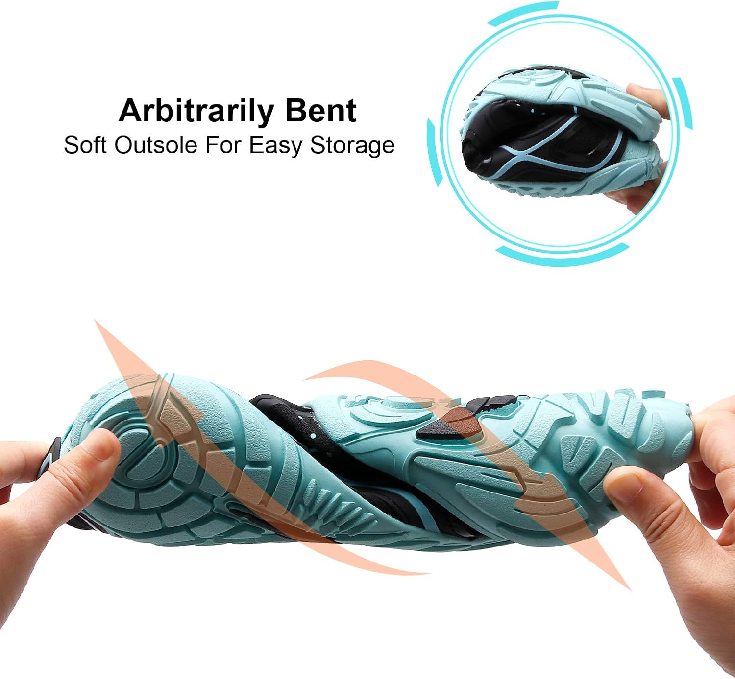 L-RUN Athletic Water Hiking Shoes Beach Sports Shoes for Swim Toe Shoes Women Men
