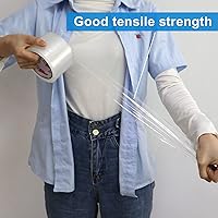 Vista 7 de JIALAI HOME Cinta de embalaje resistente de 3 pulgadas, 6 rollos, total 360 yardas - 3 pulgadas x 65 yardas, 2.4 mil de grosor, cinta de embalaje