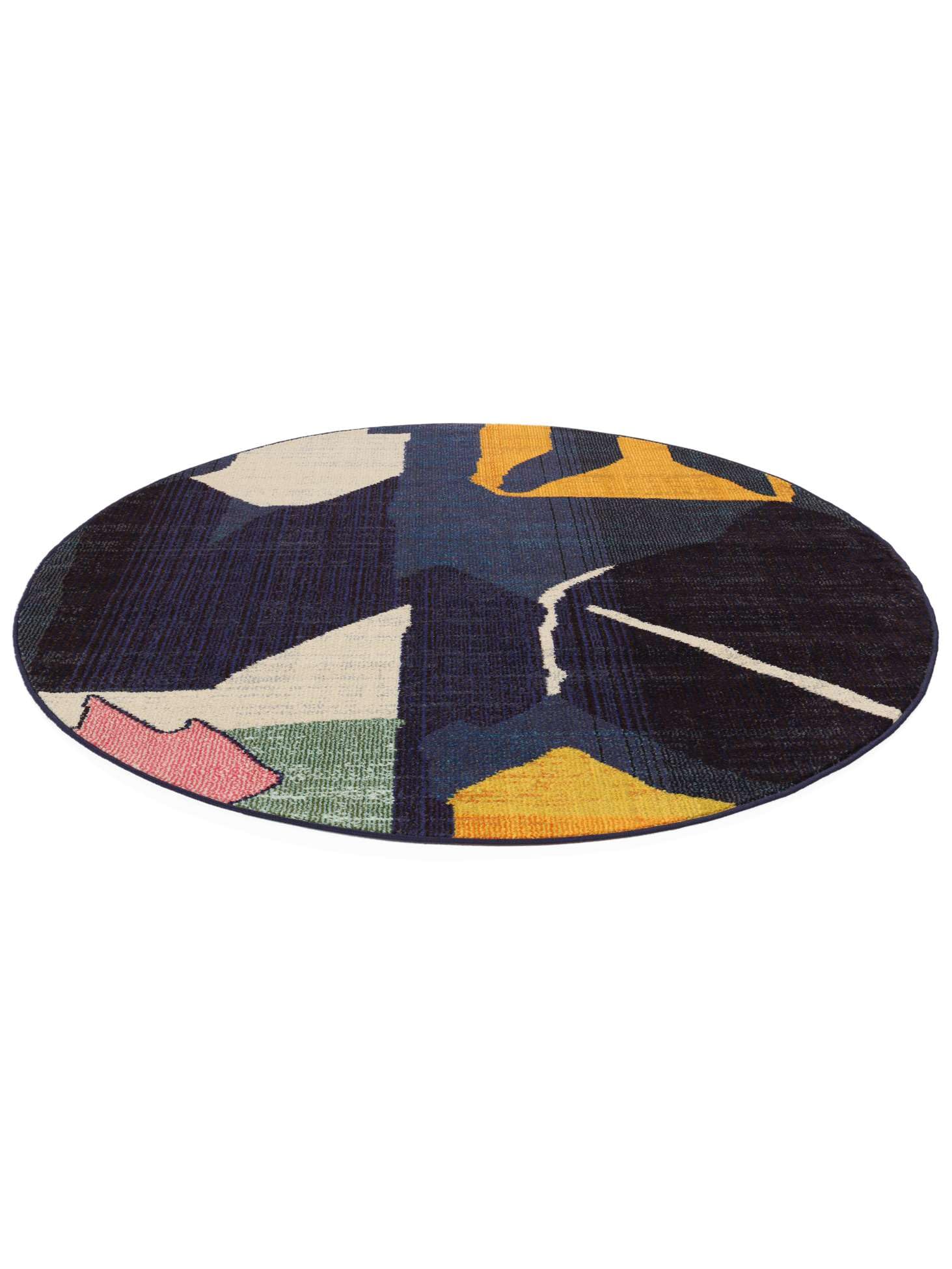RugVista Halle Tapis, Ø 150 cm, Bleu