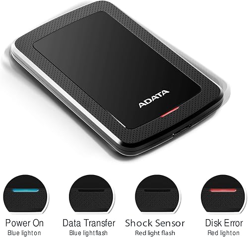Miniatura 7 de ADATA Disco Duro - 2 TB - Externo (Portátil) - USB 3.1-256-bit AES - Negro