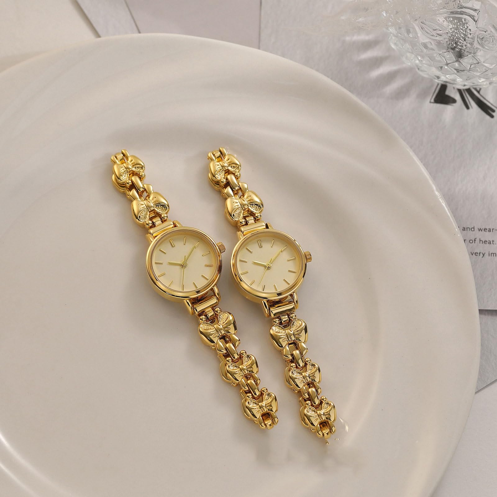 Montre-Bracelet rétro à nœud français, étanche, analogique, décontractée, idéale comme Cadeau for Une Petite Amie ou Une épouse.