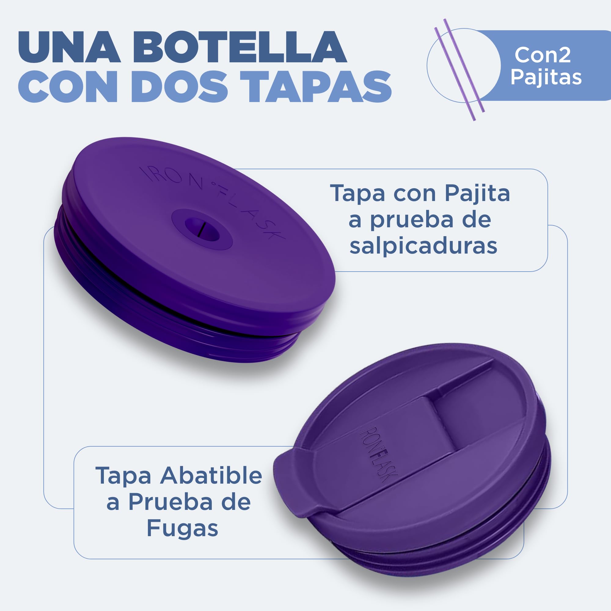 IRON °FLASK Vaso Termico con Pajita y Tapa - 1.2L - Taza Termica de Acero Inoxidable de Doble Pared - 20H Frío / 5H Calor - A Prueba de Fugas y Vacío sin BPA - Termo Cantimplora Agua Fría - Tumbler