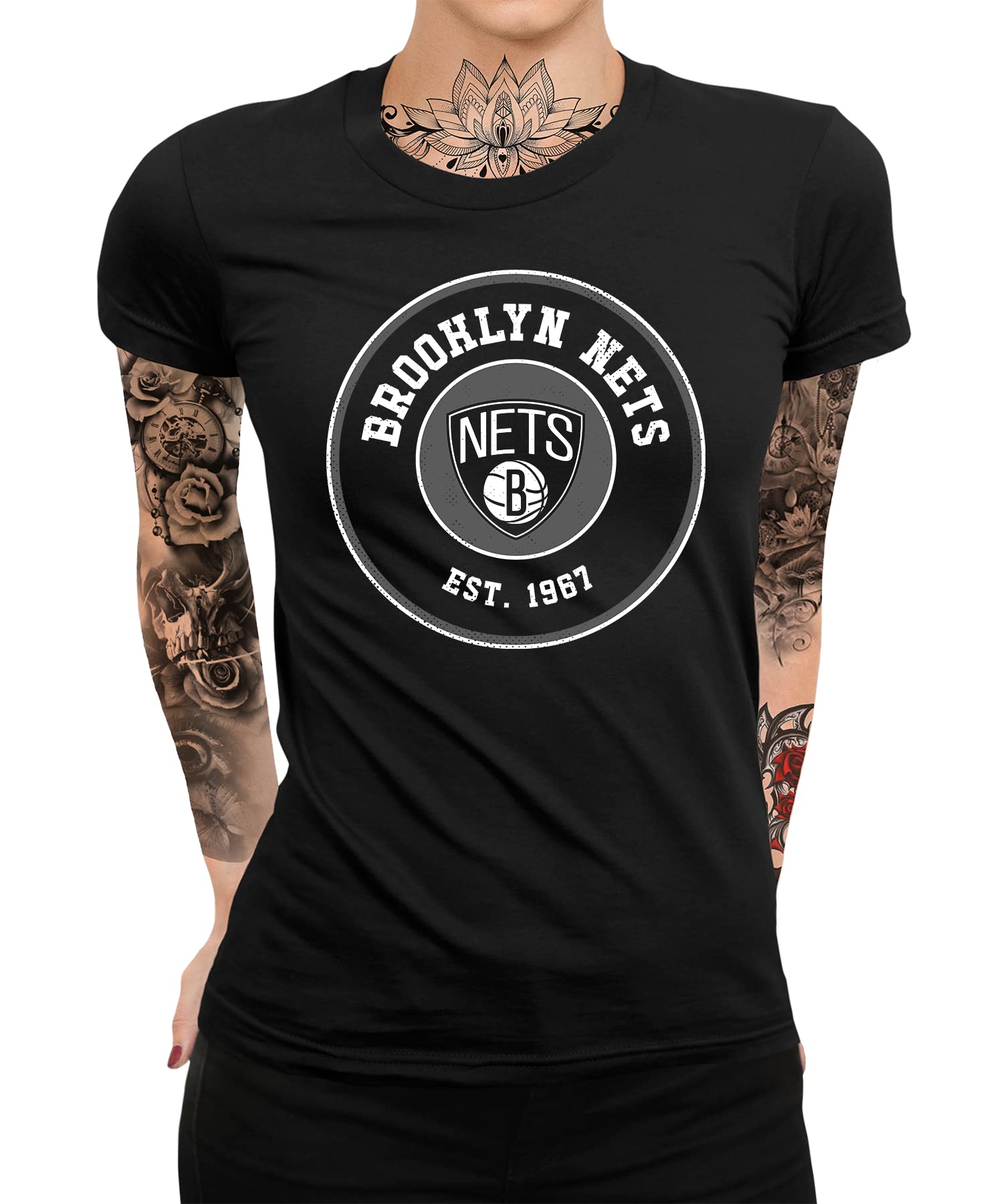 Brooklyn Nets - Camiseta de baloncesto con capucha y camiseta de baloncesto para fans