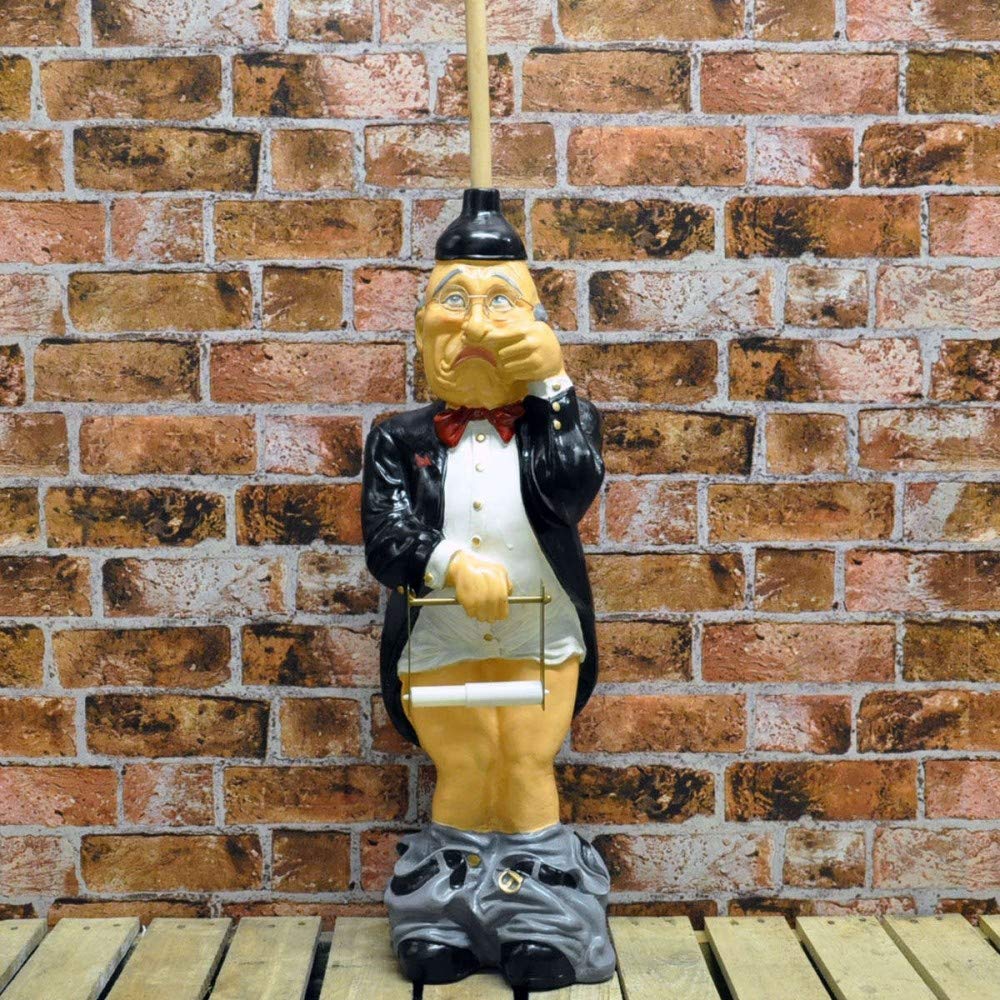Geko Old Man Toilet Paper Holder 76cm Resin Novelty
