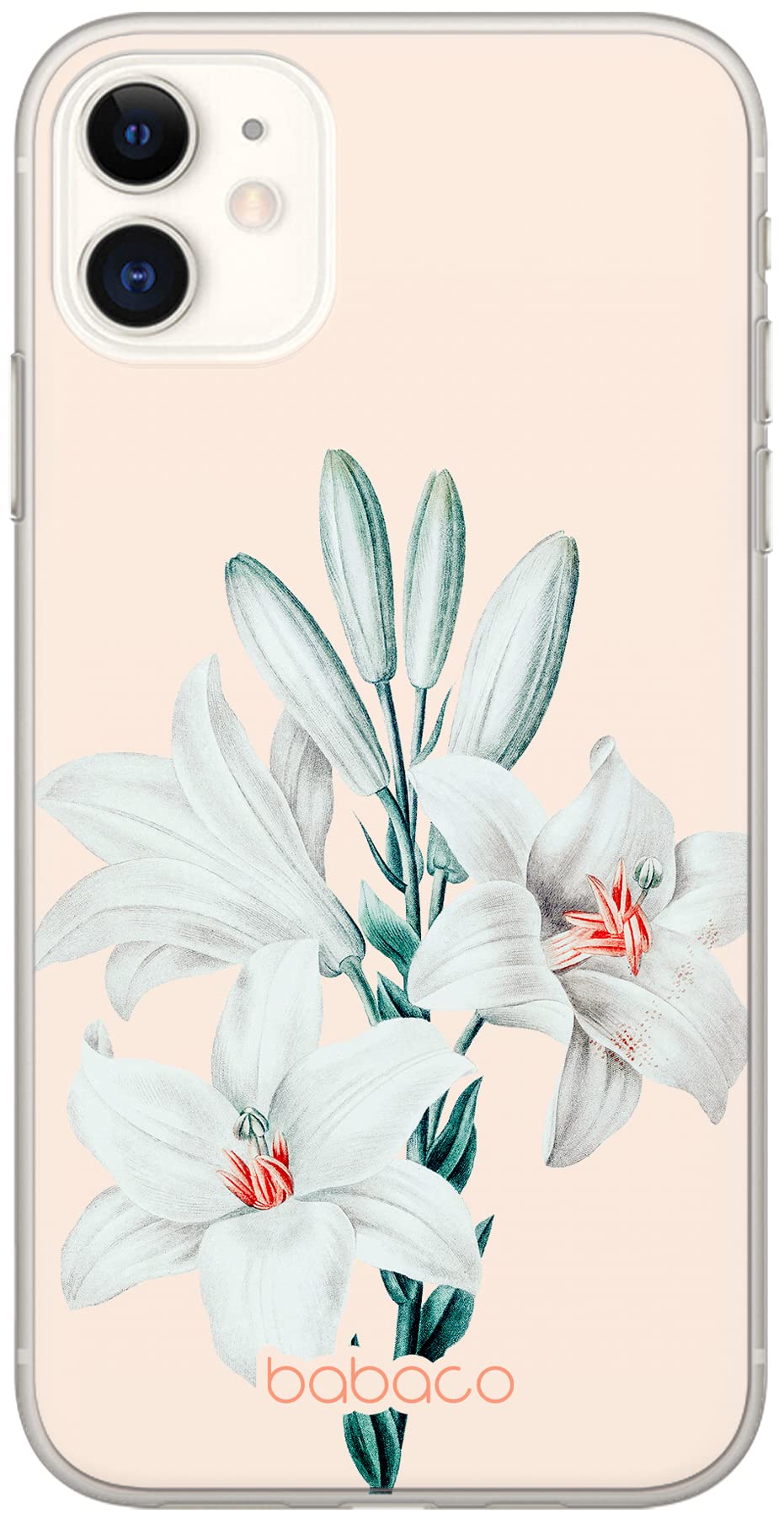 BABACO ERT GROUP custodia per cellulare per Apple Iphone 14 PRO MAX originale e con licenza ufficiale, modello Flowers 021 adattato in modo ottimale
